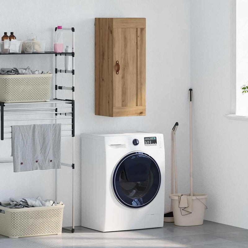 vidaXL Fali szekrény Artisan tölgy 34,5 x 34 x 90 cm Faanyag