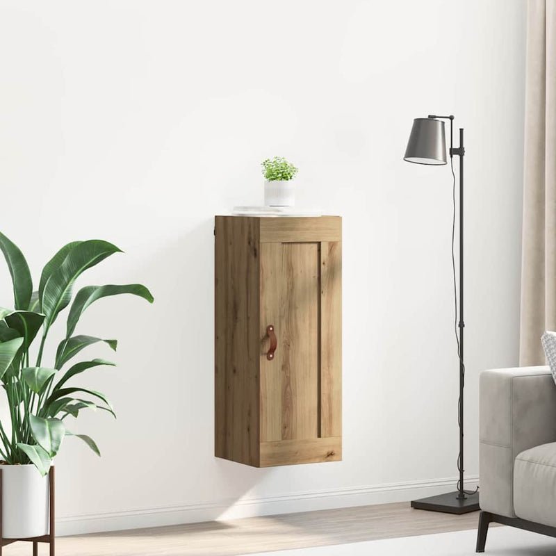 vidaXL Fali szekrény Artisan tölgy 34,5 x 34 x 90 cm Faanyag