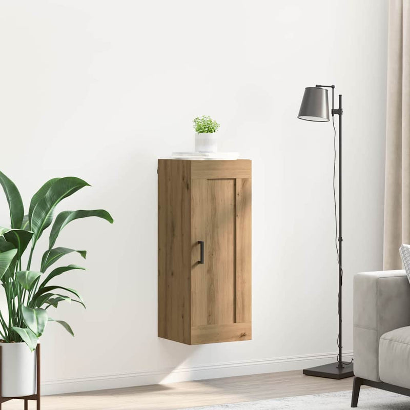 vidaXL Fali szekrény Artisan tölgy 34,5 x 34 x 90 cm Faanyag