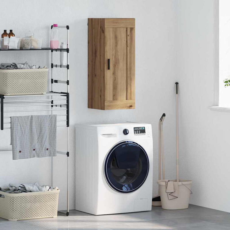 vidaXL Fali szekrény Artisan tölgy 34,5 x 34 x 90 cm Faanyag