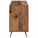 vidaXL Széf fiókkal Öreg fa 100 x 36 x 60 cm Faanyag