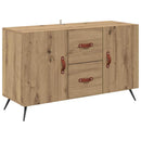 vidaXL Széf fiókkal Artisan tölgy 100 x 36 x 60 cm Faanyag