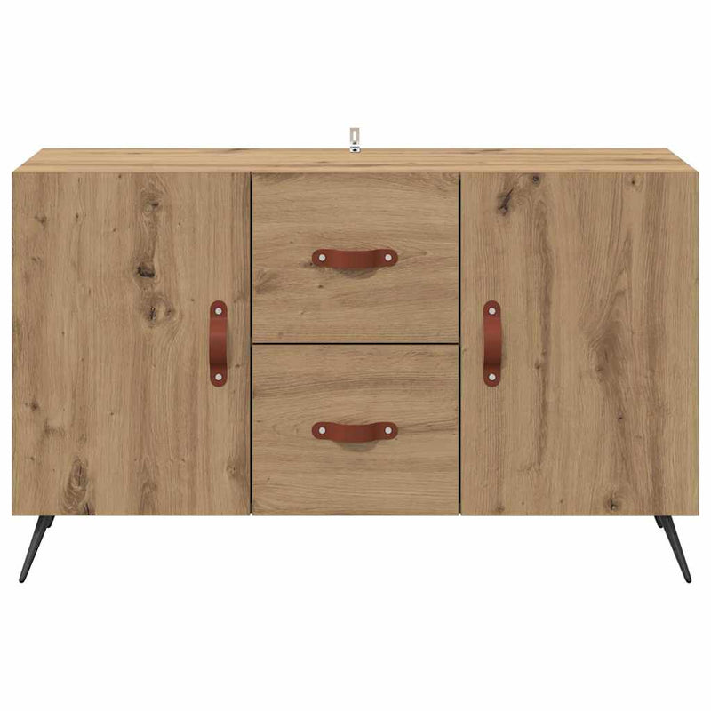 vidaXL Széf fiókkal Artisan tölgy 100 x 36 x 60 cm Faanyag