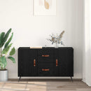 vidaXL Széf fiókkal Fekete tölgy 100 x 36 x 60 cm Faanyag
