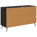 vidaXL Széf fiókkal Fekete tölgy 100 x 36 x 60 cm Faanyag