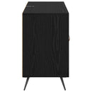 vidaXL Széf fiókkal Fekete tölgy 100 x 36 x 60 cm Faanyag