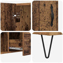 vidaXL Széf fiókkal Öreg fa 100 x 36 x 60 cm Faanyag