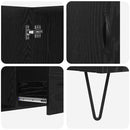 vidaXL Széf fiókkal Fekete tölgy 100 x 36 x 60 cm Faanyag