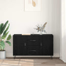 vidaXL Széf fiókkal Fekete tölgy 100 x 36 x 60 cm Faanyag