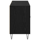 vidaXL Széf fiókkal Fekete tölgy 100 x 36 x 60 cm Faanyag