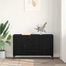 vidaXL Széf fiókkal Fekete tölgy 100 x 36 x 60 cm Faanyag