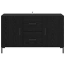 vidaXL Széf fiókkal Fekete tölgy 100 x 36 x 60 cm Faanyag