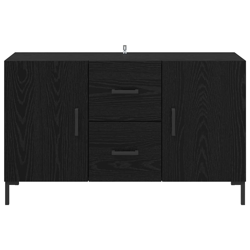 vidaXL Széf fiókkal Fekete tölgy 100 x 36 x 60 cm Faanyag