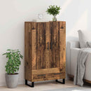 vidaXL Magasfiú fiókkal Öreg fa 69,5 x 30 x 115 cm Faanyag