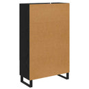 vidaXL Magasfiú fiókkal Fekete tölgy 69,5 x 30 x 115 cm Faanyag