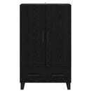 vidaXL Magasfiú fiókkal Fekete tölgy 69,5 x 30 x 115 cm Faanyag