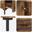 vidaXL Magasfiú fiókkal Öreg fa 69,5 x 31 x 115 cm Faanyag