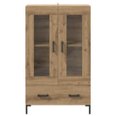 vidaXL Magasfiú Artisan tölgy 69,5 x 31 x 115 cm Szerelt Fa