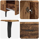 vidaXL Magasfiú fiókkal Öreg fa 69,5 x 31 x 115 cm Faanyag