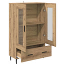 vidaXL Magasfiú fiókkal Artisan tölgy 69,5 x 31 x 115 cm Faanyag