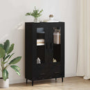 vidaXL Magasfiú fiókkal Fekete tölgy 69,5 x 31 x 115 cm Faanyag