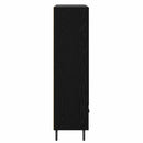 vidaXL Magasfiú fiókkal Fekete tölgy 69,5 x 31 x 115 cm Faanyag