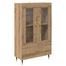 vidaXL Magasfiú fiókkal Artisan tölgy 69,5 x 31 x 115 cm Faanyag