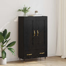 vidaXL Magasfiú fiókkal Fekete tölgy 69,5 x 31 x 115 cm Faanyag