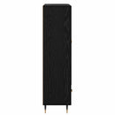 vidaXL Magasfiú fiókkal Fekete tölgy 69,5 x 31 x 115 cm Faanyag