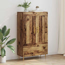 vidaXL Magasfiú fiókkal Öreg fa 69,5 x 31 x 115 cm Faanyag