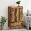 vidaXL Magasfiú fiókkal Öreg fa 69,5 x 31 x 115 cm Faanyag