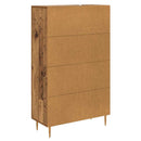 vidaXL Magasfiú fiókkal Öreg fa 69,5 x 31 x 115 cm Faanyag