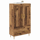 vidaXL Magasfiú fiókkal Öreg fa 69,5 x 31 x 115 cm Faanyag