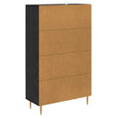 vidaXL Magasfiú fiókkal Fekete tölgy 69,5 x 31 x 115 cm Faanyag
