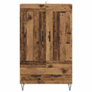 vidaXL Magasfiú fiókkal Öreg fa 69,5 x 31 x 115 cm Faanyag