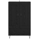 vidaXL Magasfiú fiókkal Fekete tölgy 69,5 x 31 x 115 cm Faanyag