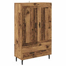vidaXL Magasfiú fiókkal Öreg fa 69,5 x 31 x 115 cm Faanyag