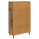 vidaXL Magasfiú fiókkal Öreg fa 69,5 x 31 x 115 cm Faanyag