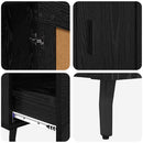 vidaXL Magasfiú fiókkal Fekete tölgy 69,5 x 31 x 115 cm Faanyag
