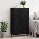vidaXL Magasfiú fiókkal Fekete tölgy 69,5 x 31 x 115 cm Faanyag