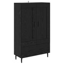 vidaXL Magasfiú fiókkal Fekete tölgy 69,5 x 31 x 115 cm Faanyag