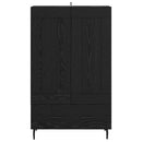 vidaXL Magasfiú fiókkal Fekete tölgy 69,5 x 31 x 115 cm Faanyag