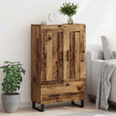 vidaXL Magasfiú fiókkal Öreg fa 69,5 x 31 x 115 cm Faanyag