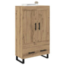 vidaXL Magasfiú fiókkal Artisan tölgy 69,5 x 31 x 115 cm Faanyag