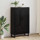 vidaXL Magasfiú fiókkal Fekete tölgy 69,5 x 31 x 115 cm Faanyag