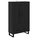 vidaXL Magasfiú fiókkal Fekete tölgy 69,5 x 31 x 115 cm Faanyag