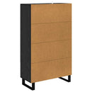 vidaXL Magasfiú fiókkal Fekete tölgy 69,5 x 31 x 115 cm Faanyag