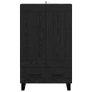 vidaXL Magasfiú fiókkal Fekete tölgy 69,5 x 31 x 115 cm Faanyag