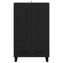 vidaXL Magasfiú fiókkal Fekete tölgy 69,5 x 31 x 115 cm Faanyag