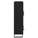 vidaXL Magasfiú fiókkal Fekete tölgy 69,5 x 31 x 115 cm Faanyag